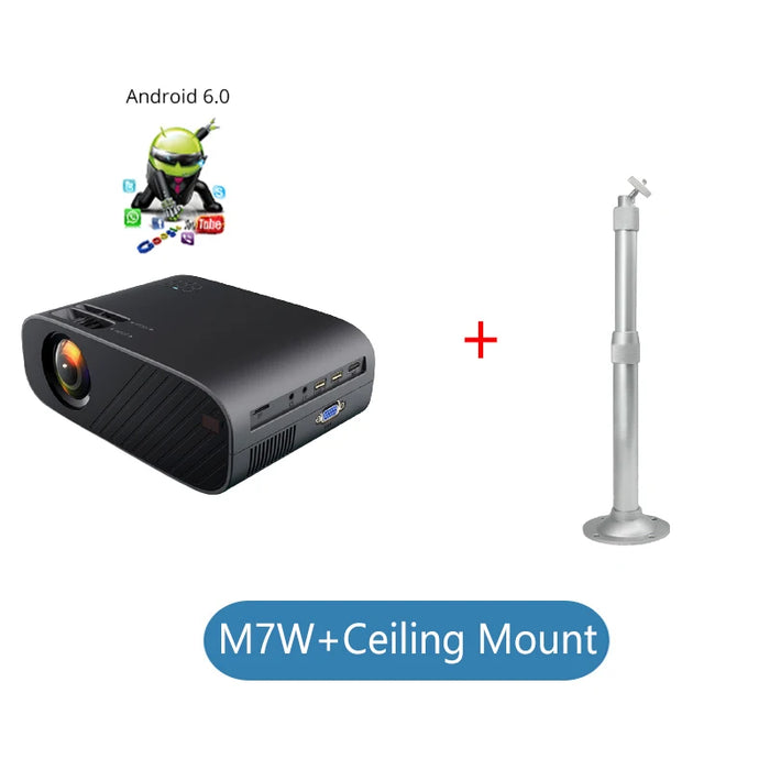 720P Portable Optional Android Wifi Bluetooth LED Projector