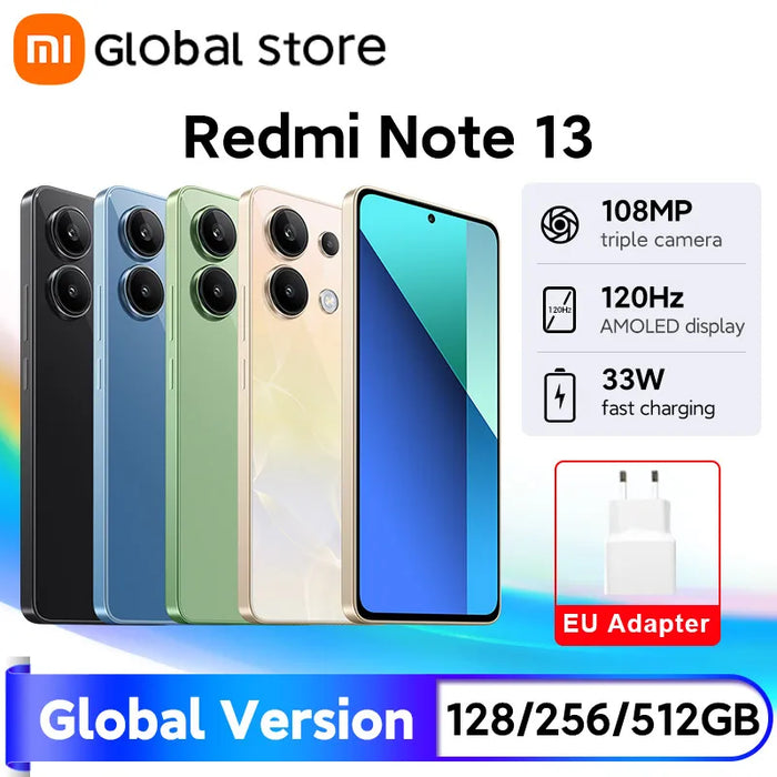 New Xiaomi Redmi Note 13 Smartphone Global Version Snapdragon