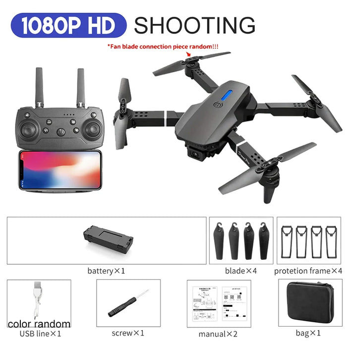 WiFi live video FPV 4K/1080P HD Wide Angle Camera Foldable RC Quadcopter